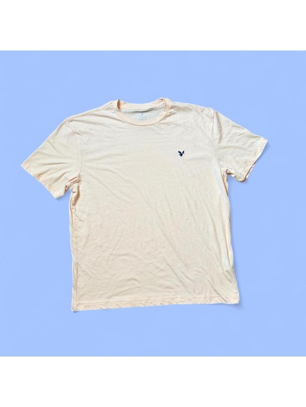 Vintage Y2K American Eagle Super Soft Classic Fit Yellow Tee Shirt size medium